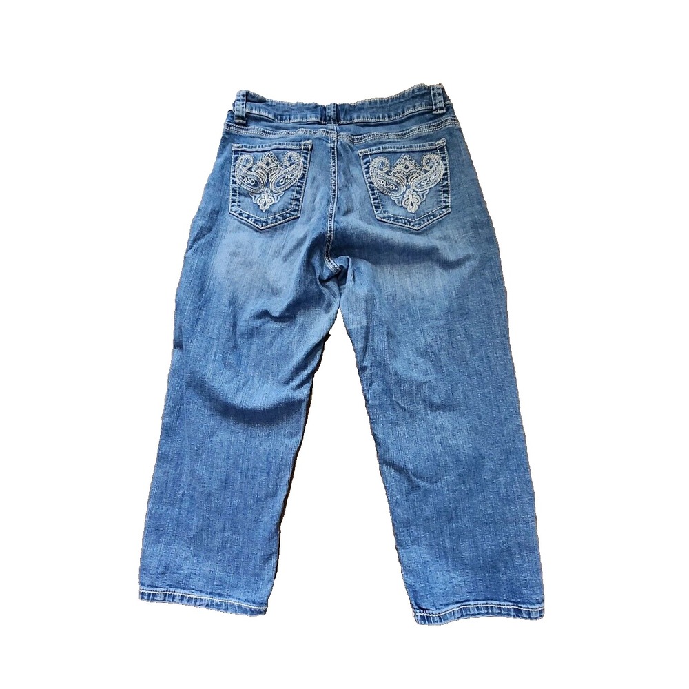 Lee Slender Secret Lower On The Waist Cropped Jeans Size 10 Medium‎